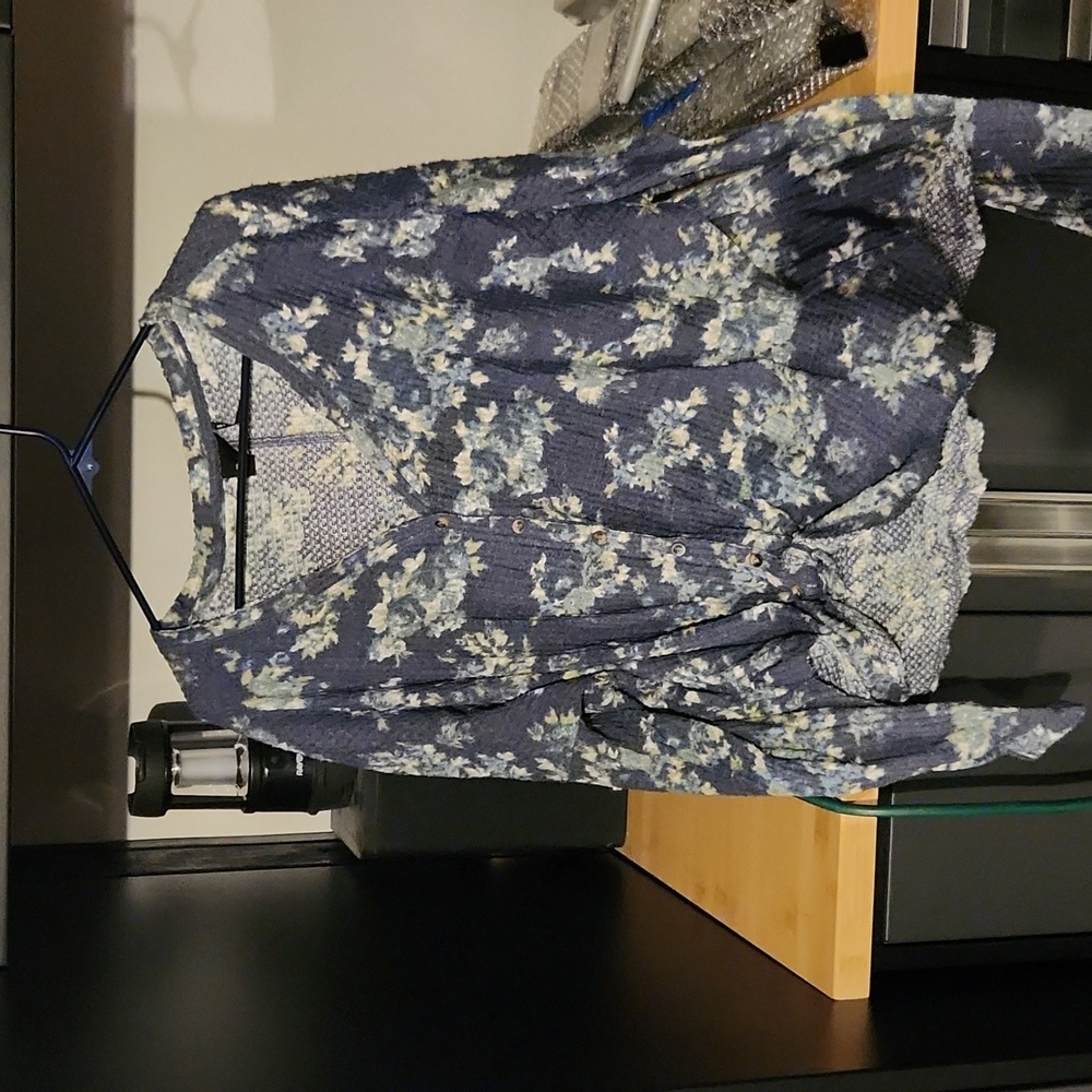 Out from under UO floral Henley